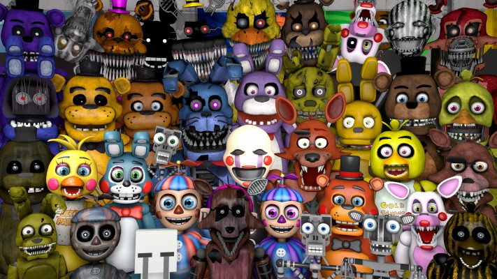 Todos Los Personajes De Fnaf X Wallpaper Teahub Io