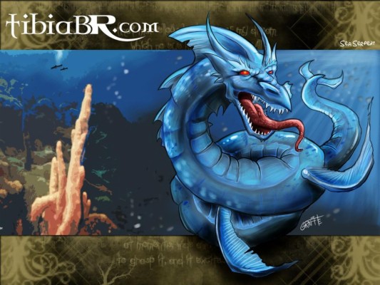 Tibia Pc Gaming Rpg Dragon Game Wallpaper Tibia Sea Serpent Tibia