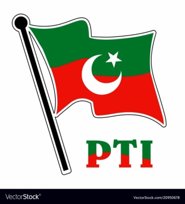 Pakistan Tehreek E Insaf Flag Royalty Free Vector Image Pti Flag