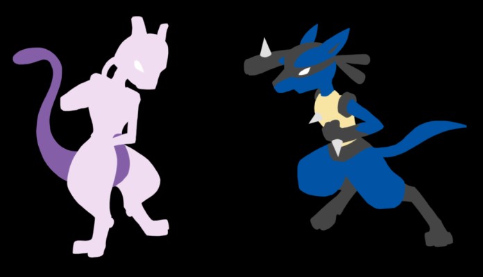 Lucario Vs Mewtwo Png Lucario And Mewtwo Background X