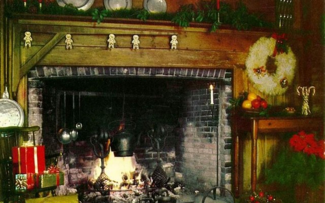 Christmas Fireplace Wallpaper Christmas Fireplace Background Hd