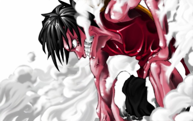 One Piece Luffy Gear Second Hd Background Wallpaper Luffy