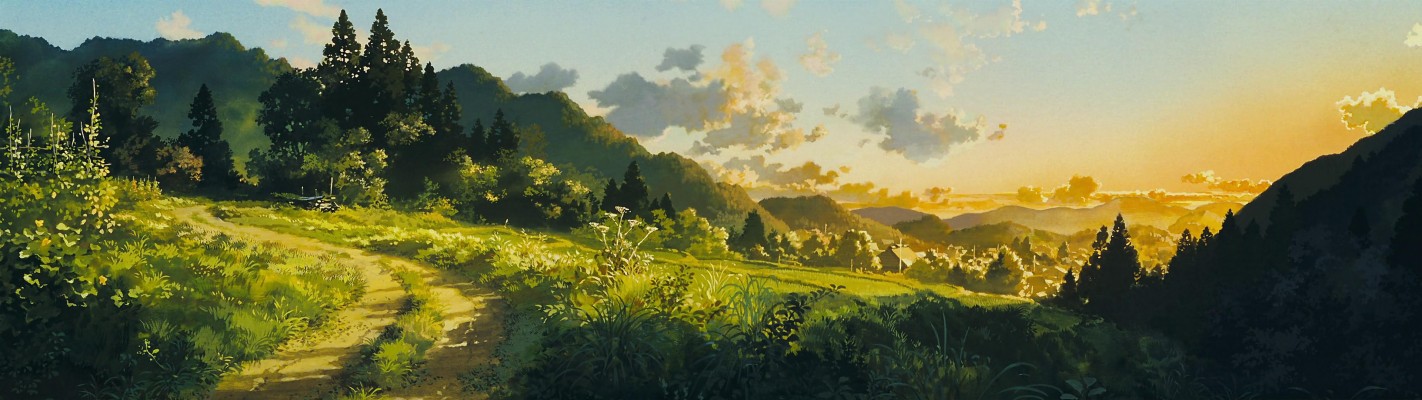 03 - Only Yesterday - Studio Ghibli Background Paintings - 3840x1080 ...