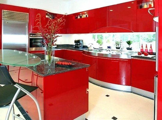 Scandinavian Kitchen Design Black And Red - 1000x500 Wallpaper - teahub.io