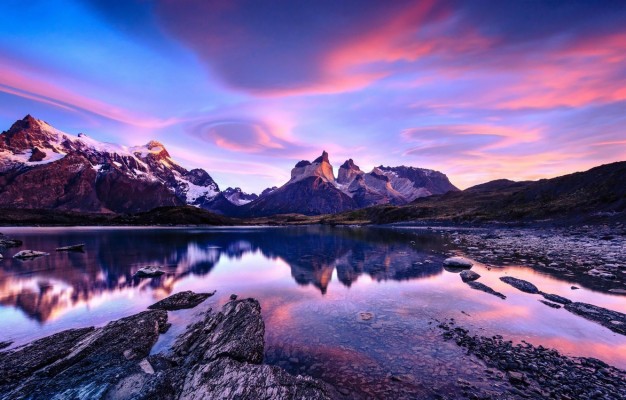 Wallpaper Chile, Patagonia, Andes Mountains, Lake, - Torres Del Paine ...