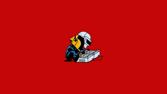 Wallpaper Minimalism, Daft Punk, Hat, Black Background, - Minimalist Hd