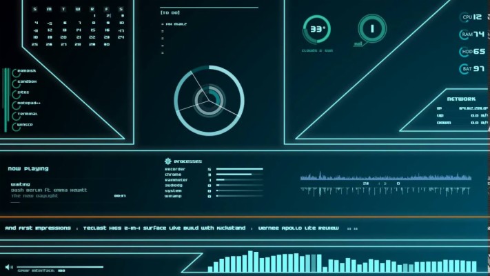 Tron Rainmeter - 1280x720 Wallpaper - teahub.io