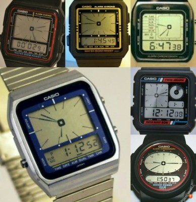 digital watch with hands