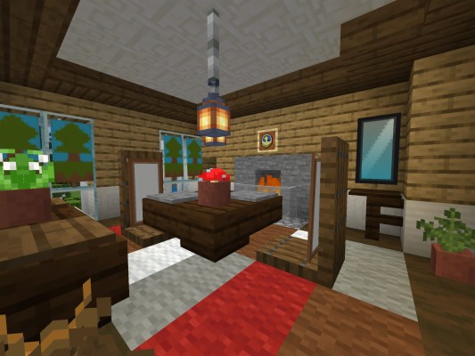 Minecraft Rustic House Interior - 2048x1536 Wallpaper - teahub.io