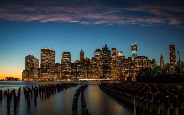 Top 50 Cool City Wallpapers - Beautiful New York Sunset - 1600x1000 ...