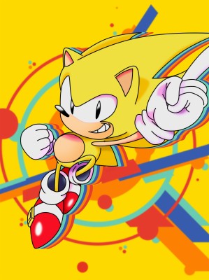 Sonic Mania Super Sonic - 2048x2732 Wallpaper - Teahub.io