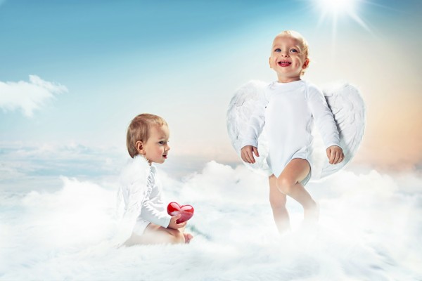 Two Baby Angels In The Sky - 1280x853 Wallpaper - teahub.io