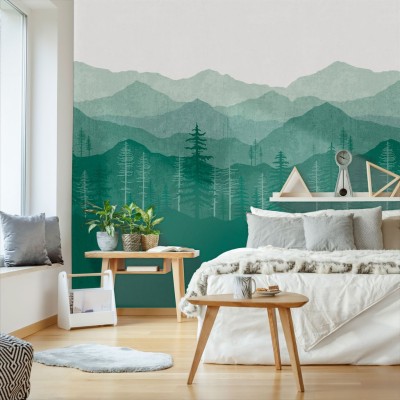 Superfresco Wallpaper Scandi Leaf Blue - 1024x1024 Wallpaper - teahub.io