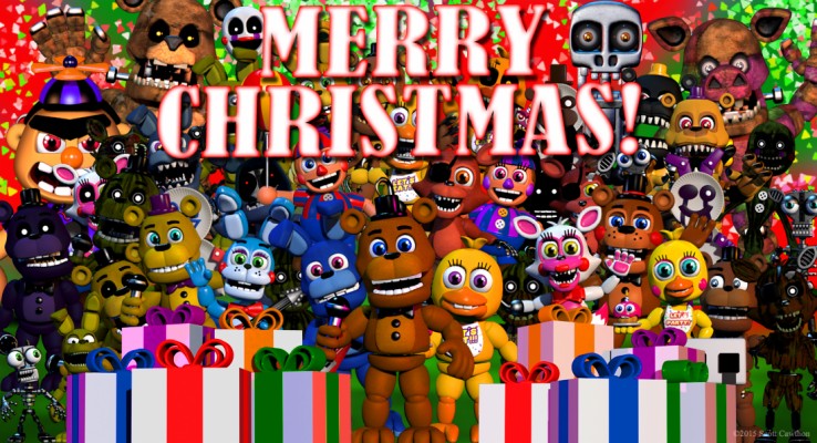 Fnaf World Fnaf World Christmas 1100x596 Wallpaper Teahub Io