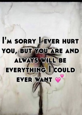 Sorry Wallpaper For Boyfriend - I M Sorry For Always Hurting You ...