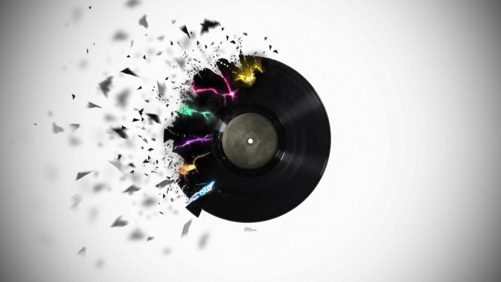 Vinyl Wallpaper Data-src - Shattered Vinyl Record - 1920x1080 Wallpaper ...