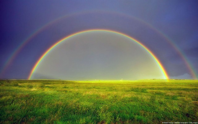 25 Of The Worlds Most Beautiful Rainbow Photography - Rainbow Dome Flat