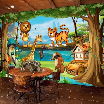 Children Cartoon Forest - 800x800 Wallpaper - Teahub.io