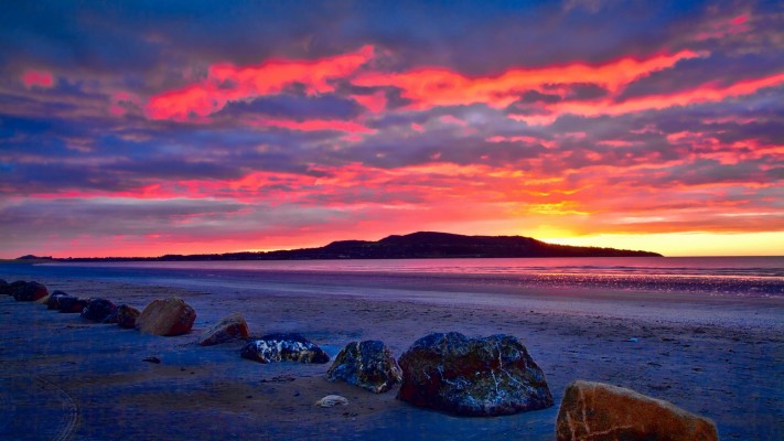 Wallpaper Iceland Beach Rocks Bay Dawn Iceland Background 1920x1080 Wallpaper Teahub Io