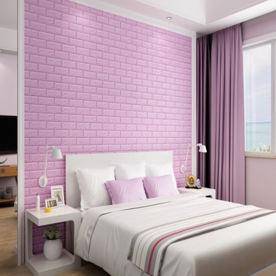 New Design Foam Wall Stickers Vinyl Wallpaper Tahan - Model Tembok ...