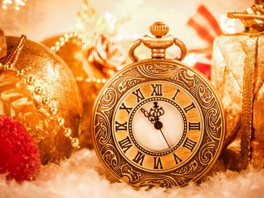 Golden Christmas Clock Png Clipart - Golden Clock Png - 1000x1000 ...