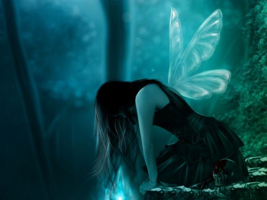 Free Fairy Wallpapers And Screensavers Group - Dark Fairy - 1024x768 ...