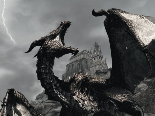 skyrim dragon wallpaper 1920x1080