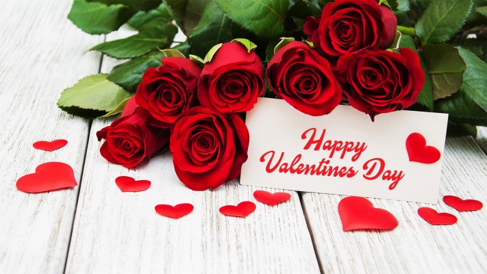 Valentine Rose Wallpaper - Red Rose Flowers Template - 1920x1080 ...