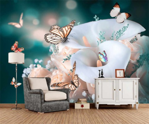 Photo Wallpaper Butterfly, Butterfly, Minimalism, Butterfly - Desktop