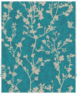 Arthouse Wallpaper Botanical Songbird Teal - 1800x1350 Wallpaper