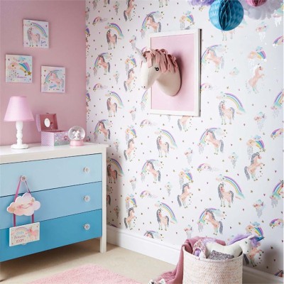 Unicorn And Rainbow Room - 600x800 Wallpaper - teahub.io