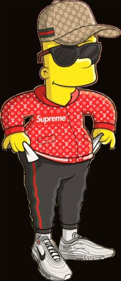 Bart Simpson Supreme Iphone Wallpaper - Bart Simpson Wallpaper Hd ...