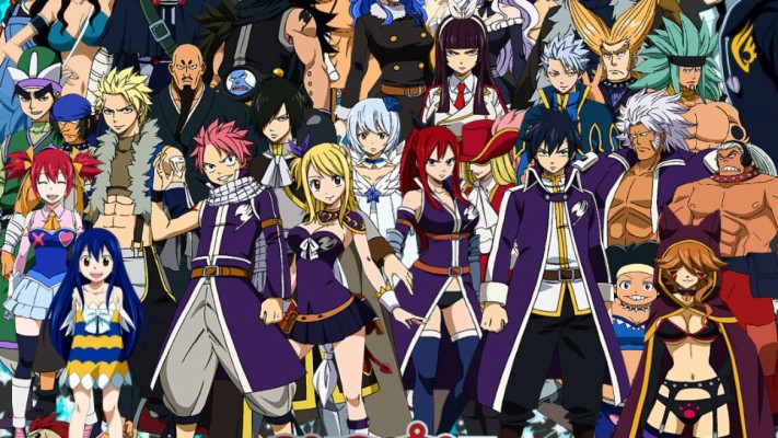 Fairy Tail Human Circle Fairy Tail Lets Hold Hands 1280x7 Wallpaper Teahub Io