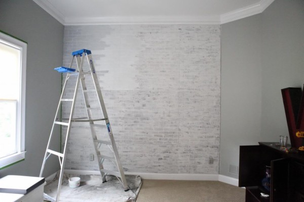 White Brick Accent Wall Bedroom - 1024x682 Wallpaper - teahub.io