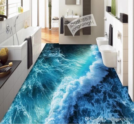 3d Bathroom Floor - 766x709 Wallpaper - teahub.io