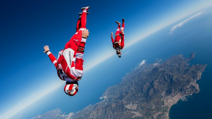 Wallpaper Extreme Sport, Skydivers, Sky - Skydiving Wallpaper 4k ...