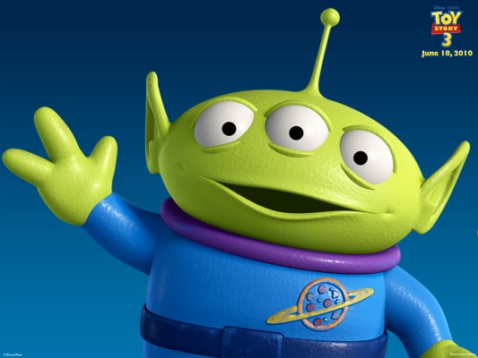 One Of The Little Green Men Aliens From Toy Story - Green Things Toy ...