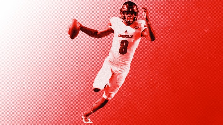 Lamar Jackson Wallpaper Louisville 1600x900 Wallpaper Teahub Io