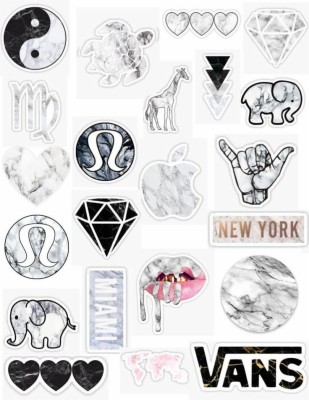 Vsco Girl Stickers Black And White - 736x952 Wallpaper - teahub.io