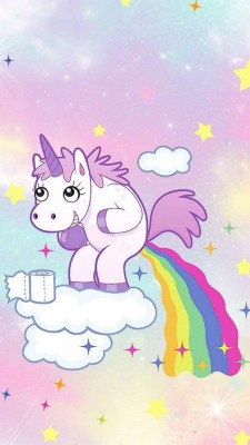 Unicorn Pooping - 720x1280 Wallpaper - teahub.io