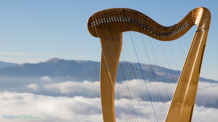 Instrument Harp Symphony Wallpaper,music Wallpaper,bokeh - Harp