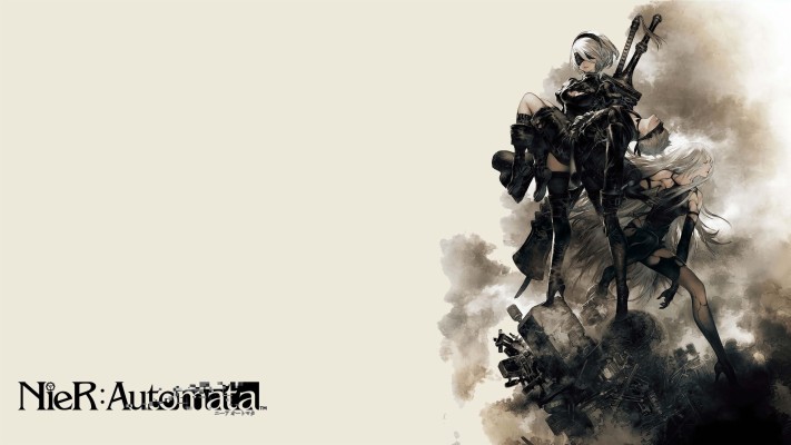 Nier Automata Wallpaper Black 19x1080 Wallpaper Teahub Io