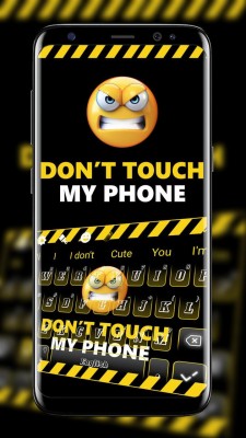 Emoji Wallpaper Dont Touch My Phone - 720x1280 Wallpaper 