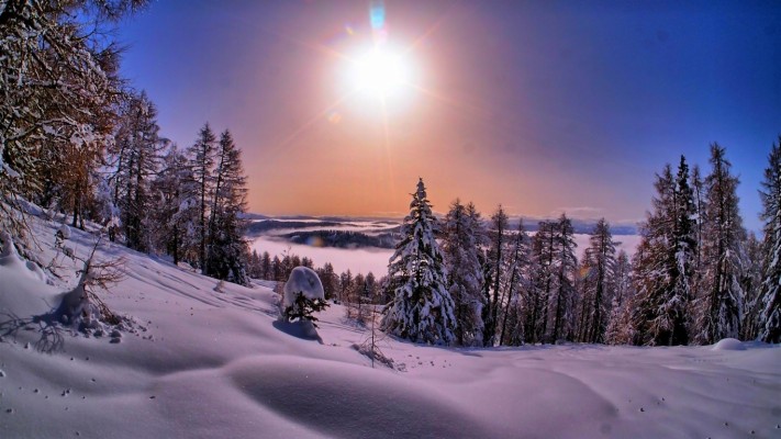 Most Beautiful Winter Landscape Hd Wallpaper - Sfondi Inverno 4k ...