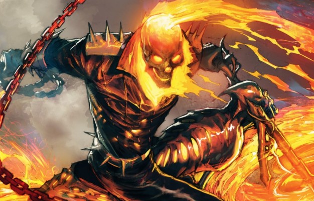 Photo Wallpaper Fire, Sake, Flame, Ghost Rider, Marvel, - Ghost Rider ...