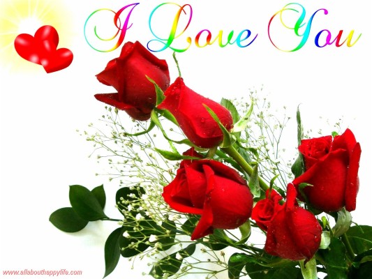 I Love You Wallpaper - Love Most Beautiful Flowers - 1600x1200 ...