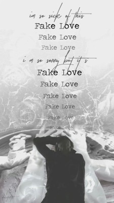Fake Love Bts Lyrics - 640x1136 Wallpaper - teahub.io
