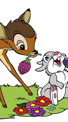Wallpaper Bambi Thumper Friends Cartoon Bambi And Thumper Cartoon 800x1420 Wallpaper Teahub Io