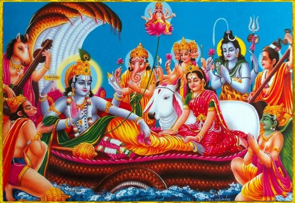 Laxmi Narayan Hd Wallpaper - High Resolution Lord Vishnu - 1280x720 ...