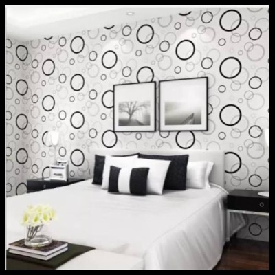  Wallpaper  Hitam Elegan  Room Painting Designs Black And 